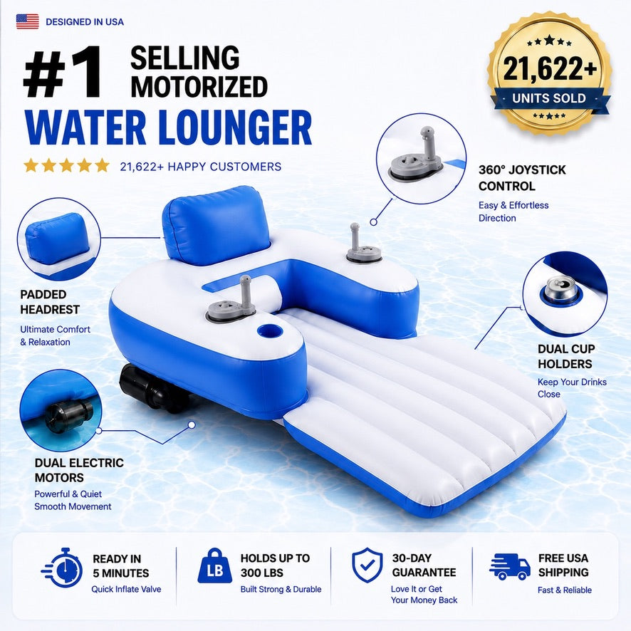 HELIOS Super Glide — Motorized Water Lounger